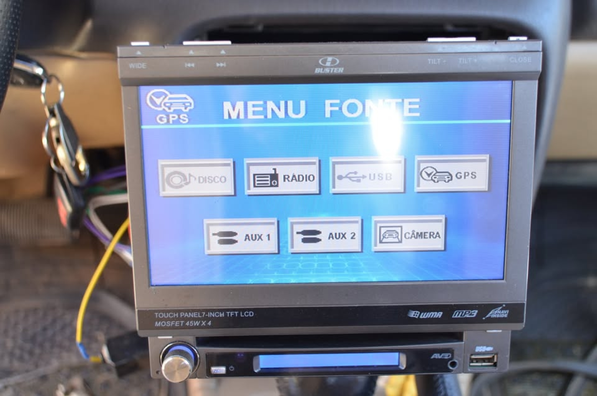 H Buster HBD-9650AVN Radio Multimedia Retratil GPS