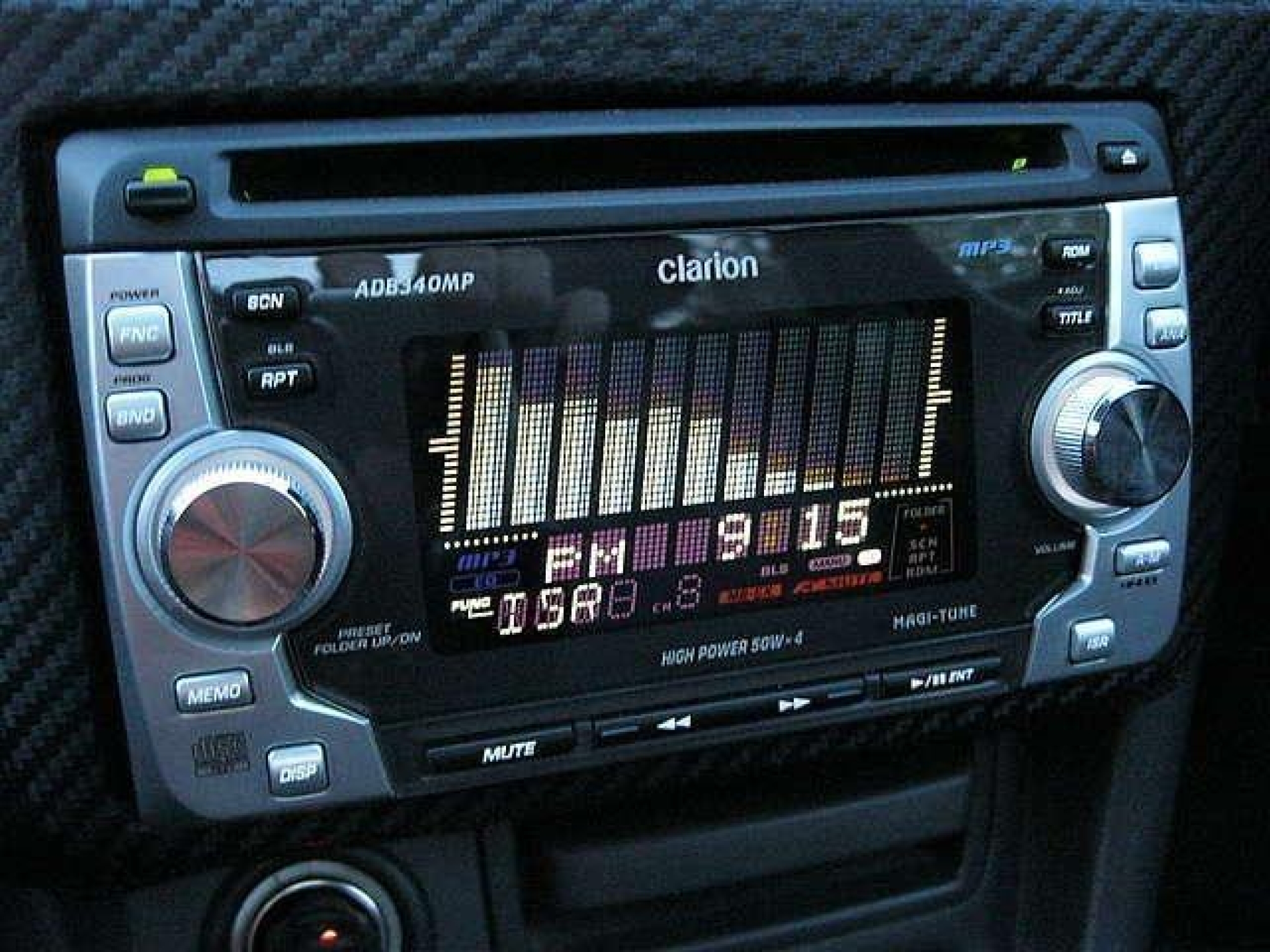 Clarion ADB340MP Car MP3 CD Radio Cassette Player